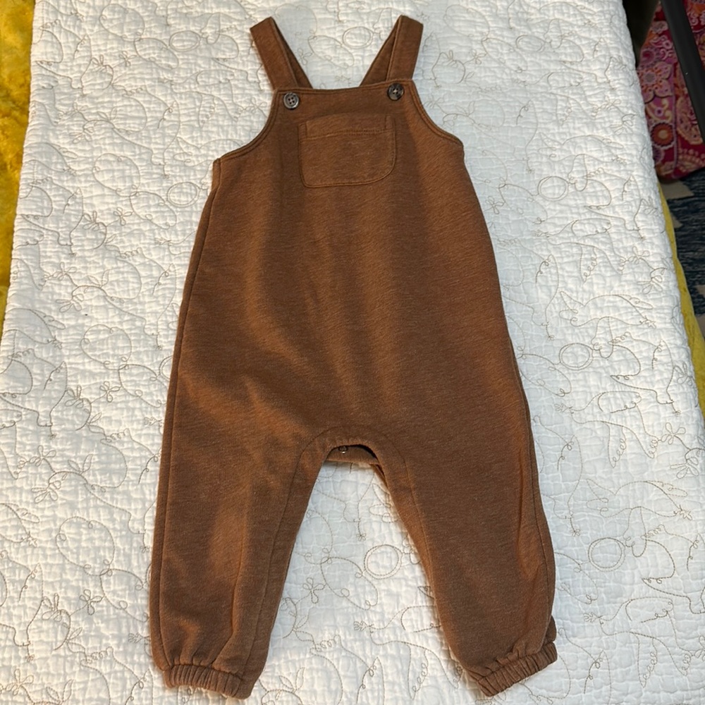 Sweat overalls - burnt orange